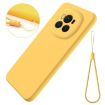 For Honor Magic6 Yellow Liquid Silicone Dropproof Full Coverage Case - 2