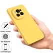 For Honor Magic6 Yellow Liquid Silicone Dropproof Full Coverage Case - 4