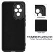 For Honor 200 Black Liquid Silicone Dropproof Full Coverage Phone Case - 6