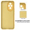 For Honor 200 Yellow Liquid Silicone Dropproof Full Coverage Phone Case - 6