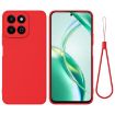 For Honor 200 Red Liquid Silicone Dropproof Full Coverage Phone Case - 1