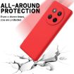 For Honor X60 Pro Red Liquid Silicone Dropproof Full Coverage Case - 5