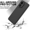 For Honor 300 Black Liquid Silicone Dropproof Full Coverage Phone Case - 5