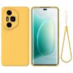 For Honor 300 Ultra/Pro Yellow Liquid Silicone Dropproof Phone Case - 1