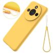 For Honor X9c/X60 Yellow Liquid Silicone Dropproof Phone Case - 7
