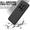 For Honor Magic7 Pro Black Liquid Silicone Dropproof Phone Case - 5