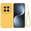 For Honor Magic7 Pro Yellow Liquid Silicone Dropproof Phone Case - 1