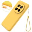 For Honor Magic7 Pro Yellow Liquid Silicone Dropproof Phone Case - 7