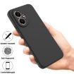 For Honor 400 Black Liquid Silicone Dropproof Phone Case 156.5mm - 2