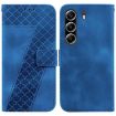 Tecno Camon 40 Pro 4G Embossed Leather Phone Case - Blue - 1