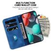 Tecno Camon 40 Pro 4G Embossed Leather Phone Case - Blue - 5