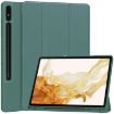 Samsung Galaxy Tab S9+ Dark Green TPU Leather Case with Pen Slot - 1