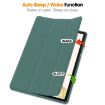 Samsung Galaxy Tab S9+ Dark Green TPU Leather Case with Pen Slot - 2