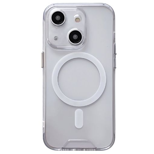 iPhone 15 MagSafe Acrylic TPU Case - Transparent Hybrid Cover - 1