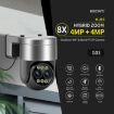 ESCAM G03 2x4MP Dual Lens 8X Zoom WiFi Camera with Two-way Voice UK Plug - 5