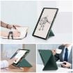 Samsung Galaxy Tab S9+ Dark Green Cloth Texture Leather Case - 4