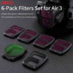 DJI Air 3 STARTRC Drone Lens Filter 6-in-1 ND8/16/32/64 UV CPL - 3
