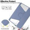 Samsung Galaxy Tab S9+ 360 Rotation Transparent Leather Case Lavender - 5