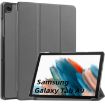 Samsung Galaxy Tab A9 Grey Leather 3-Fold Holder Case - 1