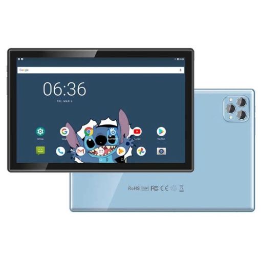 BDF P50 10.1" 4G LTE Tablet, 8GB+128GB, Android 11, Dual SIM, Blue - 1