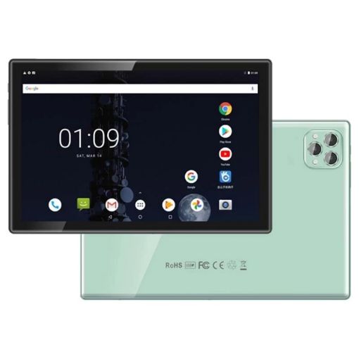 BDF P50 10.1" 4G LTE Tablet, 8GB+256GB, Android 12, Dual SIM, Green - 1