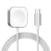 Apple Watch Type-C Magnetic Charger, Silver - Compact & Efficient Charging - 1
