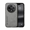 OPPO Reno12 F 5G Light Grey Magnetic Leather Phone Case Skin Feel - 1