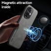 OPPO Reno13 F 5G Light Grey Magnetic Leather Phone Case Skin Feel - 6