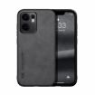 OPPO Reno13 F 5G Magnetic Leather Phone Case - Dark Grey Skin Feel - 1