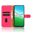 OPPO A5 5G Rose Red Magnetic Flip Leather Phone Case Global Skin Feel - 4