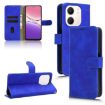 OPPO A5x 5G/4G Blue Magnetic Flip Leather Phone Case - Skin Feel - 1