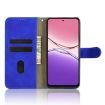 OPPO A5x 5G/4G Blue Magnetic Flip Leather Phone Case - Skin Feel - 4