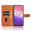 OPPO A5x 5G/4G Brown Magnetic Flip Leather Phone Case Skin Feel - 4