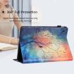 Samsung Galaxy Tab A8 10.5 2021 Leather Case - Oil Painting Tree Design - 7
