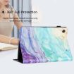 Samsung Galaxy Tab A8 10.5 2021 Leather Case - Litchi Texture, Oil Painting - 7