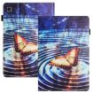 Samsung Galaxy Tab A7 Lite Butterfly Leather Tablet Case - Litchi Texture - 1