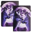 Samsung Galaxy Tab A7 Lite Litchi Texture Leather Case - Wolf Design - 1