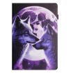 Samsung Galaxy Tab A7 Lite Litchi Texture Leather Case - Wolf Design - 2