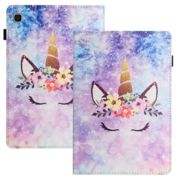 Samsung Galaxy Tab A7 10.4 2020 Litchi Leather Case - Smiling Face - 1