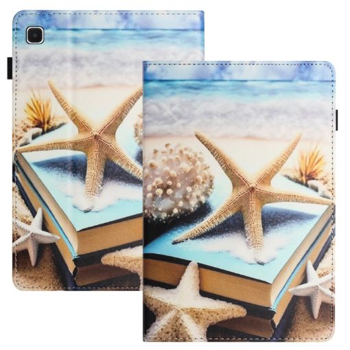 Samsung Galaxy Tab A 10.1 2019 Litchi Leather Tablet Case - Starfish - 1
