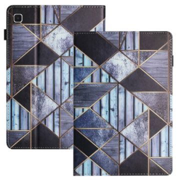 Samsung Galaxy Tab S5e Litchi Texture Marble Leather Tablet Case - 1