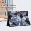Samsung Galaxy Tab S5e Litchi Texture Marble Leather Tablet Case - 7