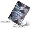 Samsung Galaxy Tab S5e Litchi Texture Marble Leather Tablet Case - 8
