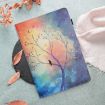 Samsung Galaxy Tab S7 Litchi Texture Leather Case - Oil Painting Tree - 9