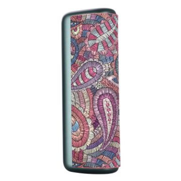IQOS ILUMA Prime PU Leather Case - Waist Flower Purple Cover - 1