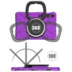 Samsung Galaxy Tab S9/S8/S7 Purple Silicone Hybrid Case with Strap - 3