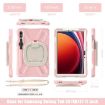 Samsung Galaxy Tab S9/S8/S7 Pink Silicone Hybrid Case with Strap - 2