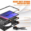 Samsung Galaxy Tab S9+/S8+ Rugged Case with Rotatable Kickstand Grip (Black) - 8