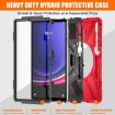 Samsung Galaxy Tab S9+/S8+ Rugged Case with Rotatable Kickstand - Red - 7