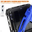 Samsung Galaxy Tab S9+/S8+ Rugged Case with Rotatable Kickstand - Blue - 9